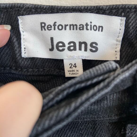 Reformation Cynthia High Rise Straight Jeans Size‎ 24 - Picture 3 of 6